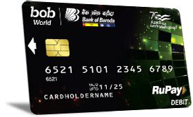 bob RuPay debit card activation